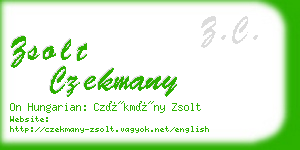 zsolt czekmany business card